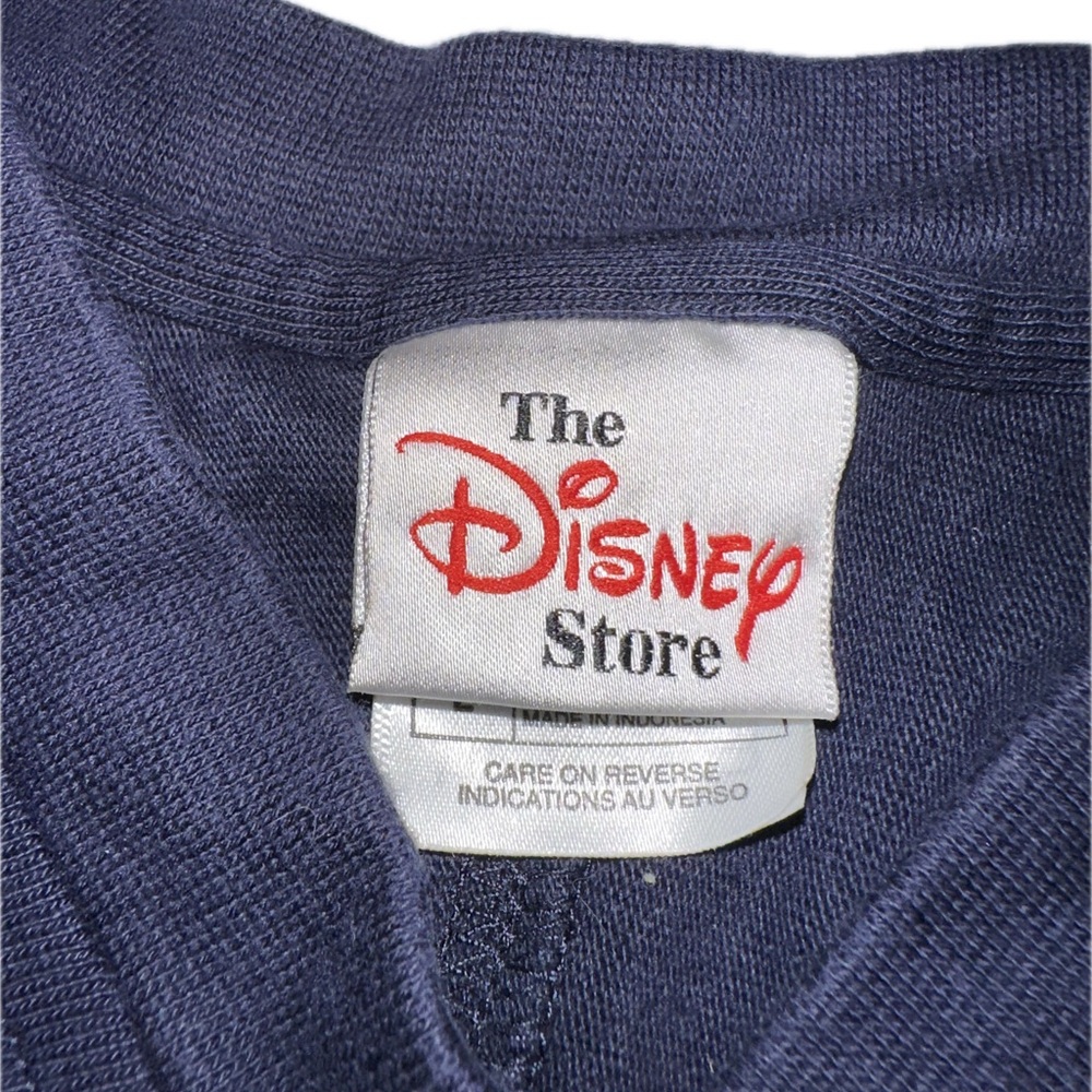 Vintage Y2K Disney Store Mickey Classic Embroidered Long Sleeve V Neck Gray L - Picture 2 of 5